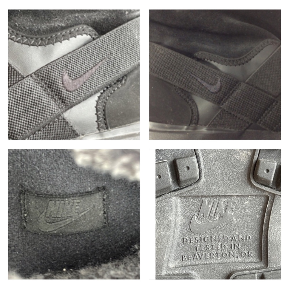 Nike Golkana Triple Black Suede Faux Fur Winter Boot / Bootie, Sz 7.5 - Picture 12 of 13